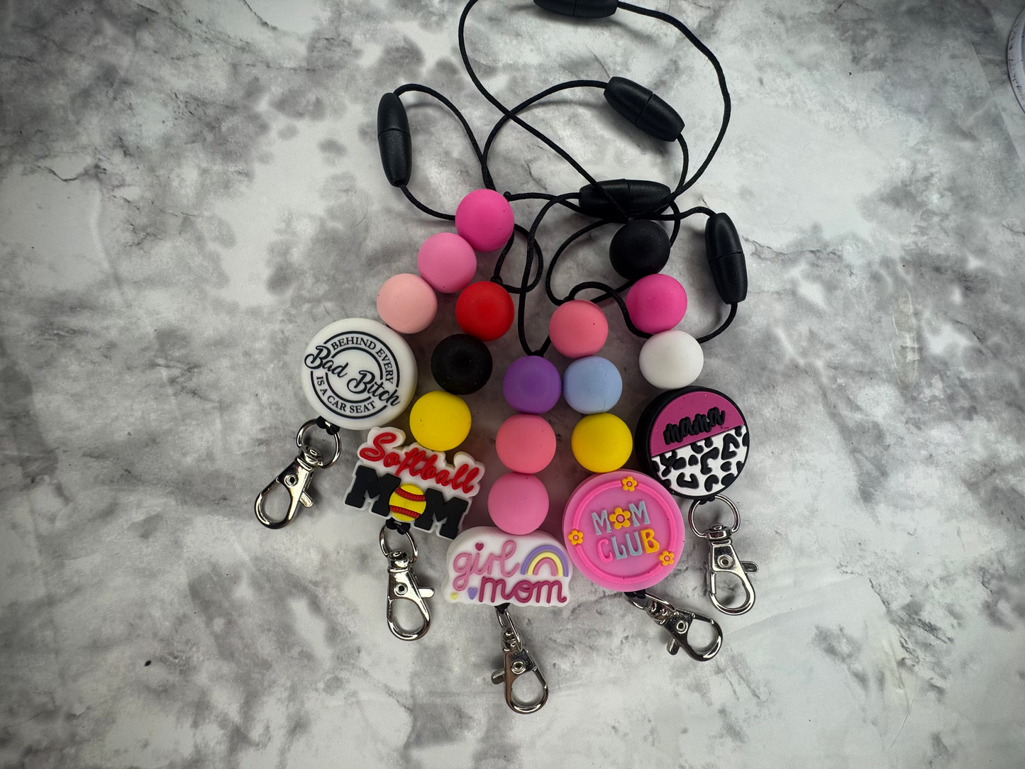"MAMA" themed freshie hangers