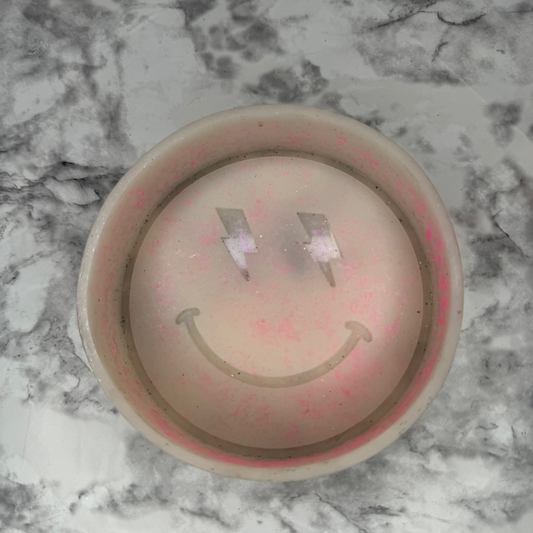 Lightning Bolt Eyed Smiley Face