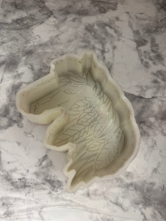 Horse Head w/ Feathers